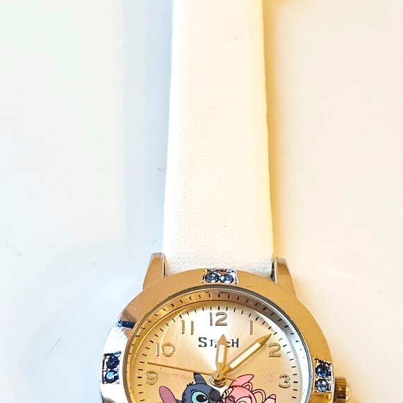 Stitch and Angel Watches Diamond Quartz, Women, Girls, Stitch Cartoon - Picture 4 of 5